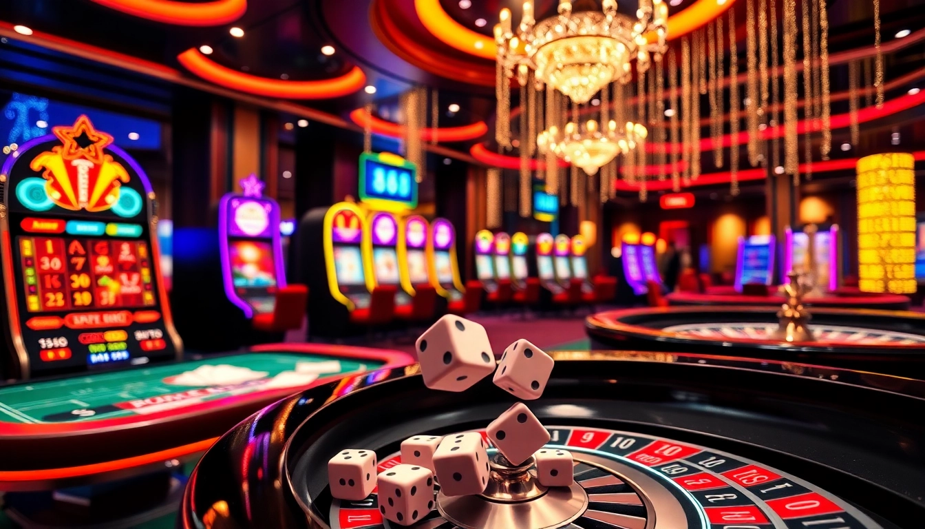 Experience the thrill of game 888b in a vibrant casino setting with interactive tables and players.