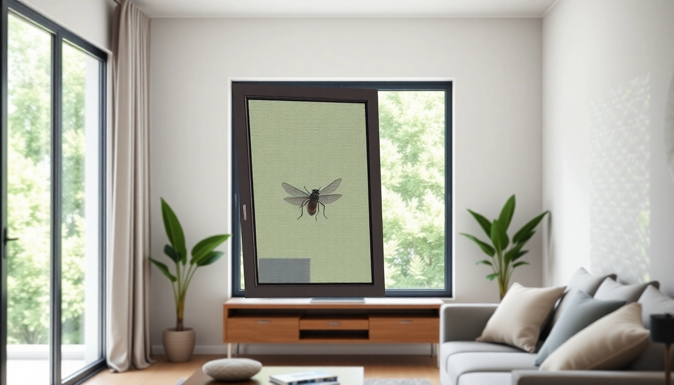 Installer une porte fenêtre moustiquaire élégante pour une protection efficace contre les insectes.